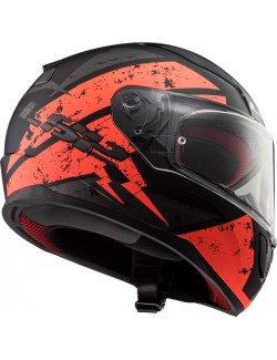 Helm LS2 DEADBOLT schw./neonorange