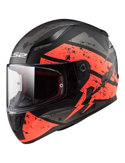 Helm LS2 DEADBOLT schw./neonorange