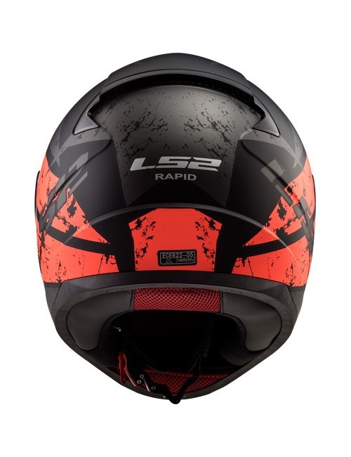 Helm LS2 DEADBOLT schw./neonorange