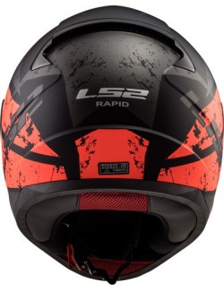 Helm LS2 DEADBOLT schw./neonorange