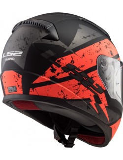 Helm LS2 DEADBOLT schw./neonorange