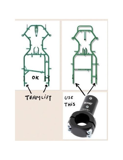 Dalmi TEAMLIFT 260 – Carro eléctrico en acero galvanizado y aluminio, ideal para mover tu kart sin esfuerzo