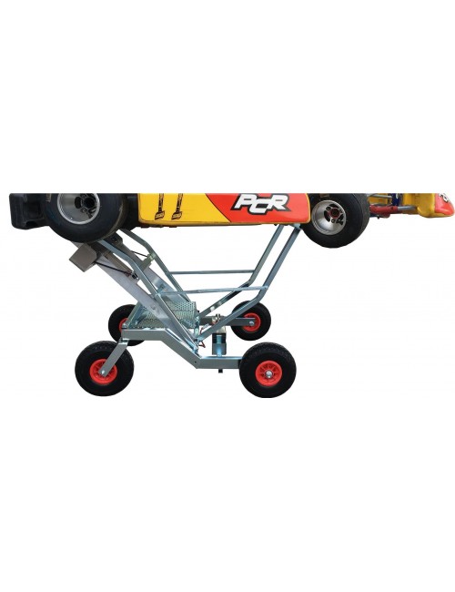 Dalmi TEAMLIFT 260 – Electric trolley in galvanized steel and aluminum, ideal for moving your kart effortlessly