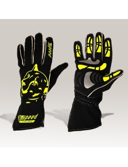 Speed gloves Melbourne G-2 black-neon yellow