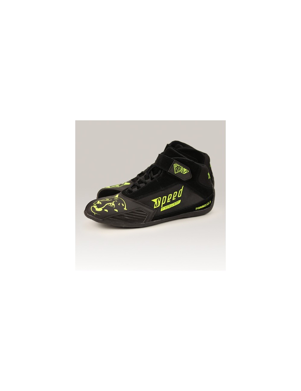 SPEED Schuhe Torino KS-3 schwarz / neongelbe Größe