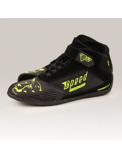 SPEED Schuhe Torino KS-3 schwarz / neongelbe Größe