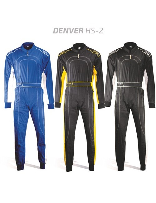 Speed combinaison pilote Denver HS-2 noir-jaune