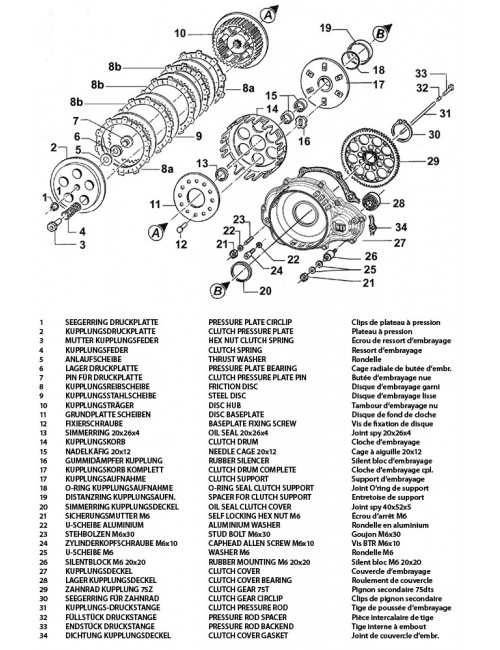 (6) Gaiola Radial de Embreagem Tm