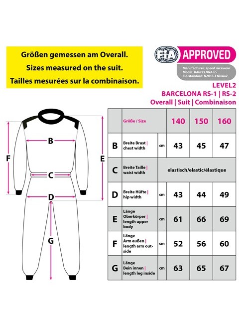 Combianison Speed Cordura Atlanta CS-1 bleu/blanc