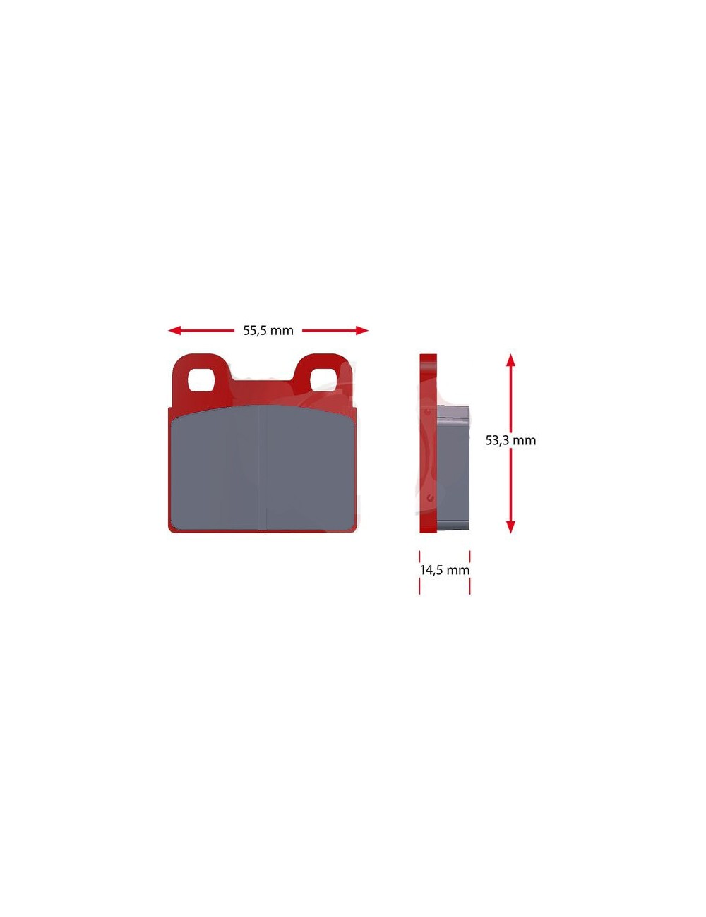 Jeu plaquettes SINTER BIREL rouge