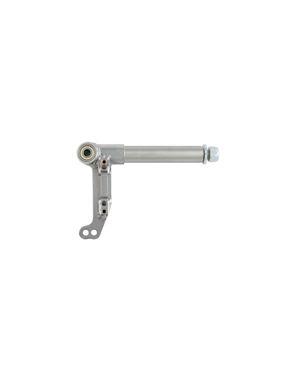 Mac MINARELLI Fusee droite 10,5° 25mm roulements D.10 avec support frein Mac MINARELLI Fusee droite 10,5° 25mm roulements D.10 avec support frein