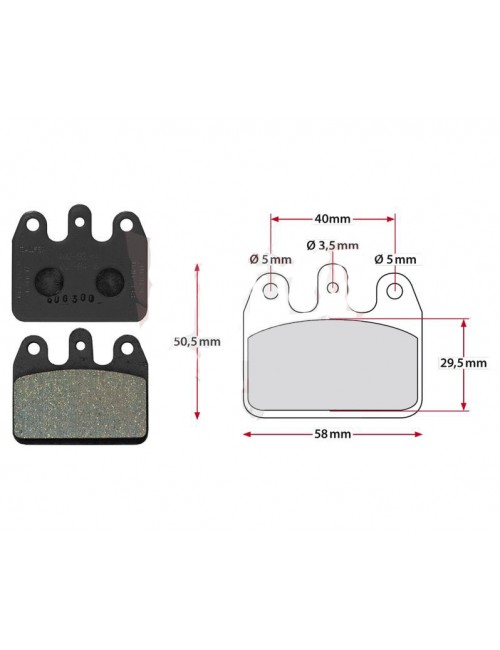 Brake Pads CRG AR V05/V09/V10/V11 black