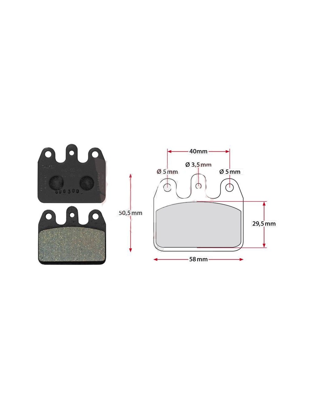 Brake Pads CRG AR V05/V09/V10/V11 black Brake Pads CRG AR V05/V09/V10/V11 black