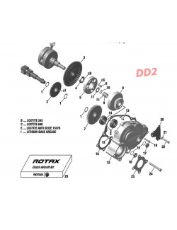 (17) Bouchon M18x1,5 en plastique DD2 Rotax