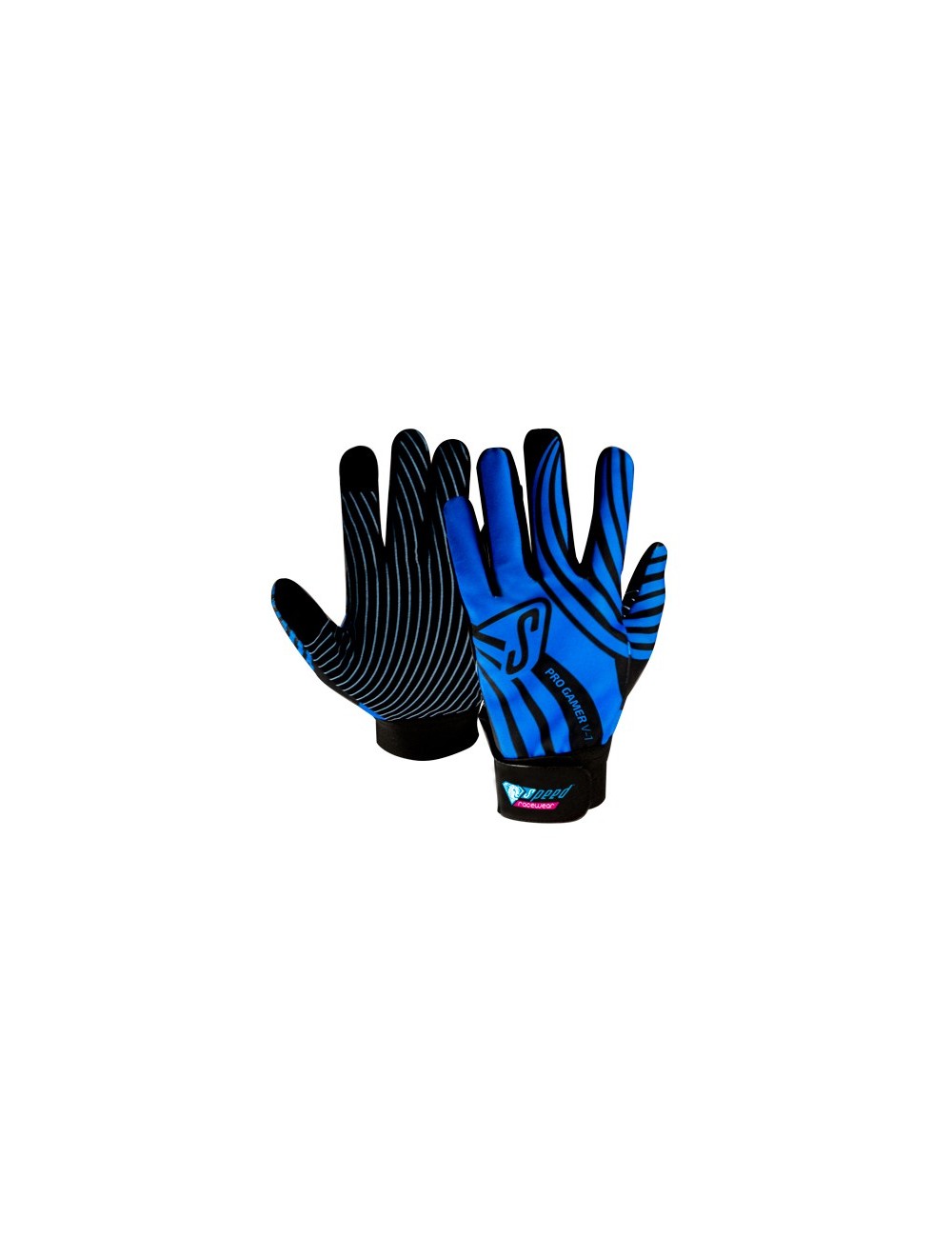 Speed gants noir PRO GAMER V1  noir-bleu