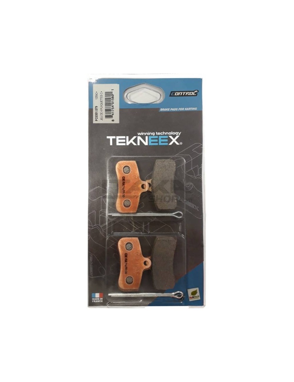 PLAQUETTES AVANT C+ ETRIER TEKNEEX 4 PISTONS D18