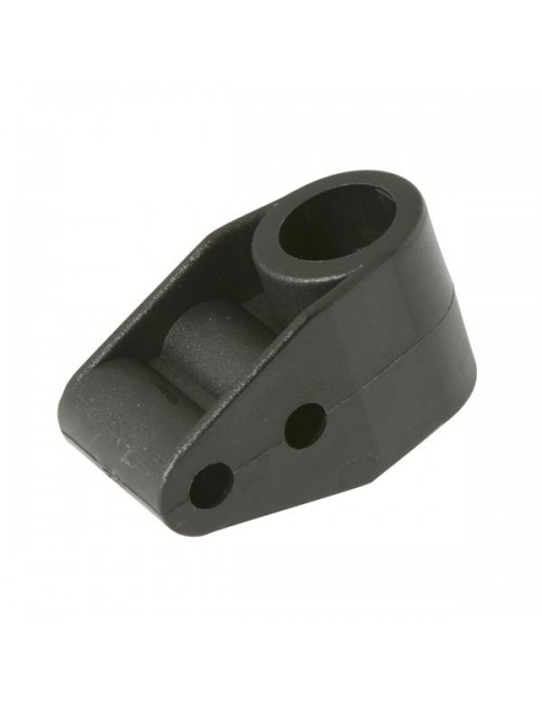 Support colonne de direction diam. 20mm, double trou 8mm, couleur noire  