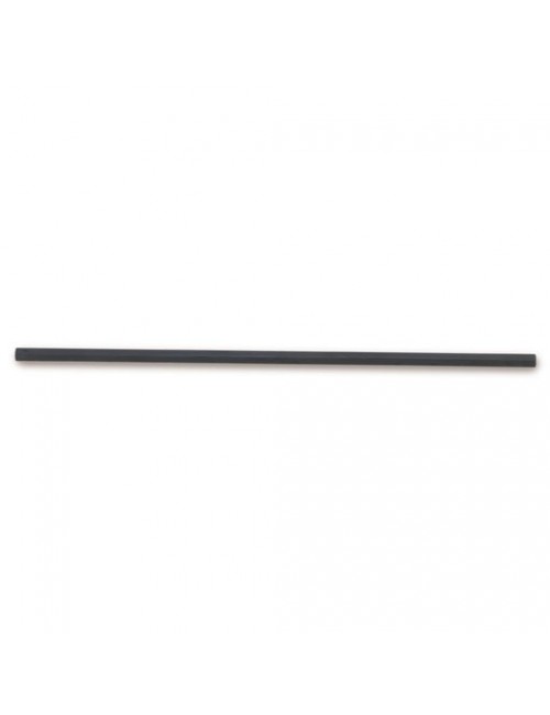 Gear shift rod M8x495mm black anodized aluminum hexagonal section