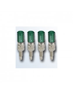 stahlbus-Soupape de purge en kit de 4, M6x1.0x16mm, en acier, capuchons noirs