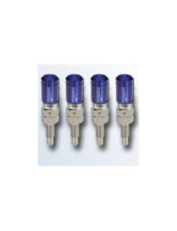 stahlbus-Soupape de purge en kit de 4, M6x1.0x16mm, en acier, capuchons noirs