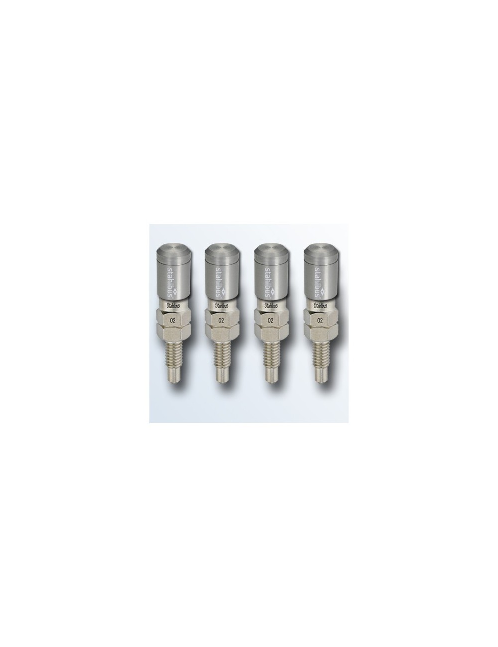 stahlbus-Soupape de purge en kit de 4, M7x1.0x16mm, en acier, capuchons