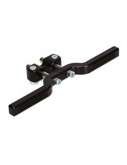 Adjustable Black Aluminum Footrest - Magickart