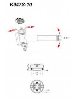 CC-Solver Ajusteur de carrossage, trou 10 mm