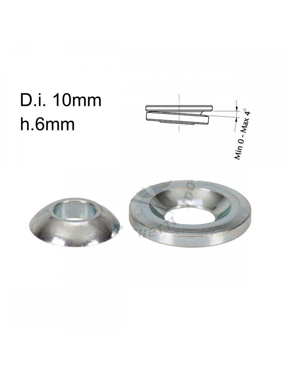 Kit d'entretoises de hauteur sphériques pour trou de broche 10mm H.6mmm