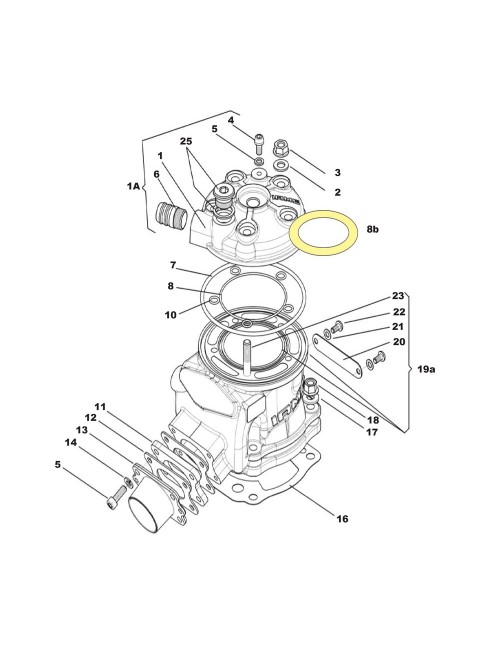 IAME KZ / 175 / Reedster / X30 Super cylinder head nut