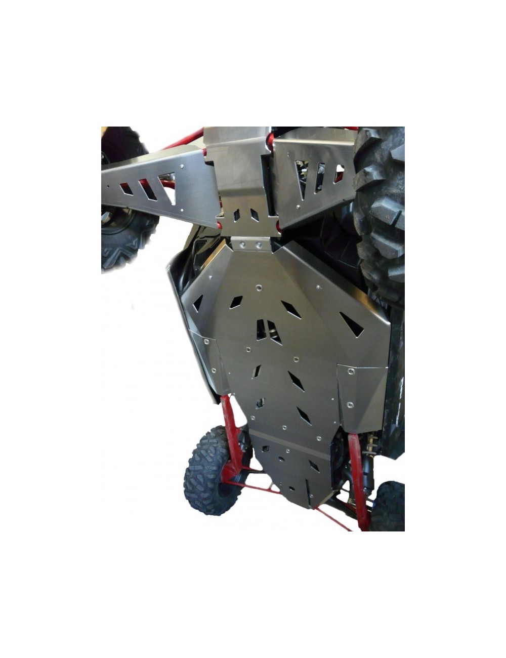 Semelle complète en aluminium 4 parties (hors triangles) POLARIS RZR XP 1000 / TURBO