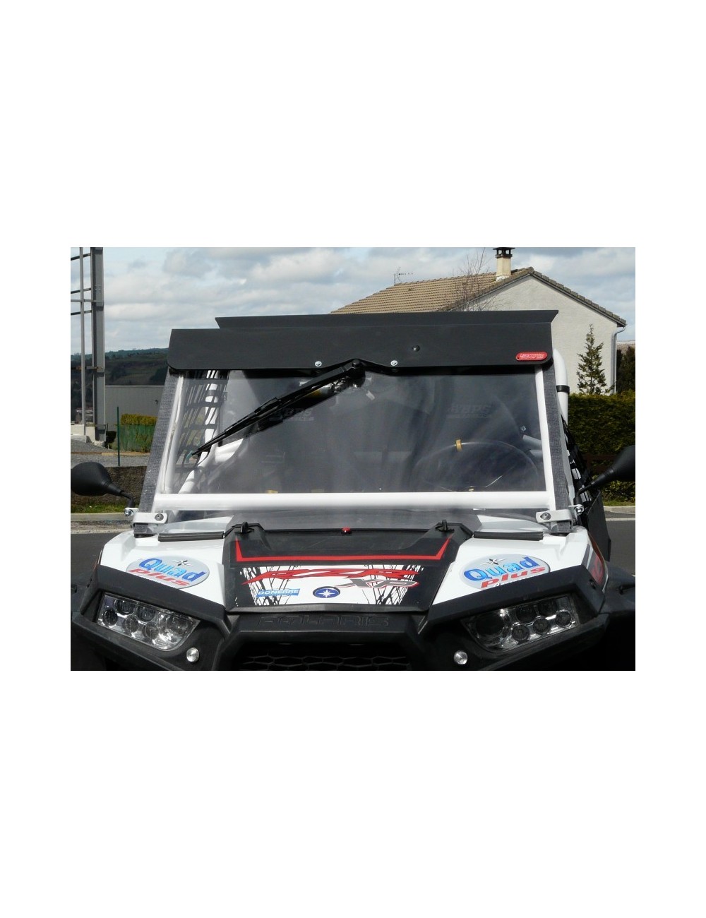 Pare brise pour Arceau FFSA en polycarbonate Anti Abrasion essuyage 175° POLARIS RZR 1000 / TURBO