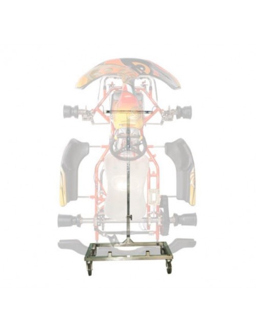 Chariot vertical porte kart à roulettes