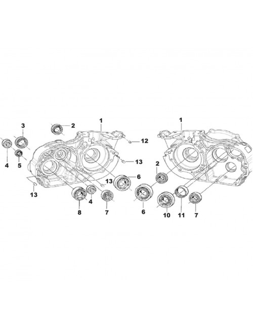 (8) Roulement 6204 C3 TM
