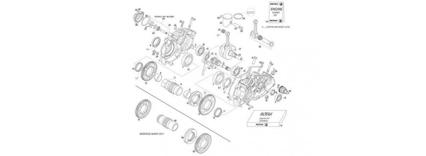 crankcase water pump starter DD2