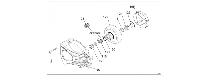 Gazelle 60cc clutch group