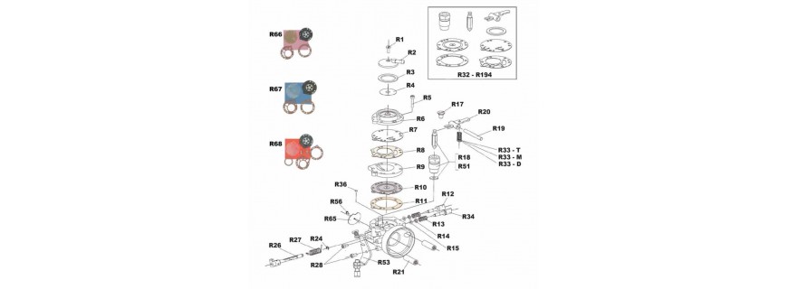 Carburetor X30 type HB27 IAME