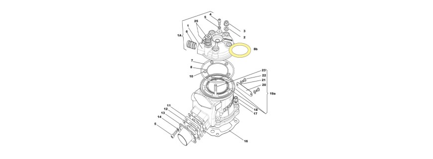 IAME X30 Super Cylinder Head and Cylinder